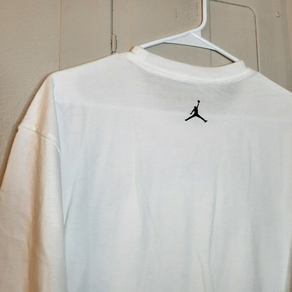 Air Jordan Comic Tee White Printed Men Size M Crew Neck Short Sleeve T Shirt - Picture 12 of 12